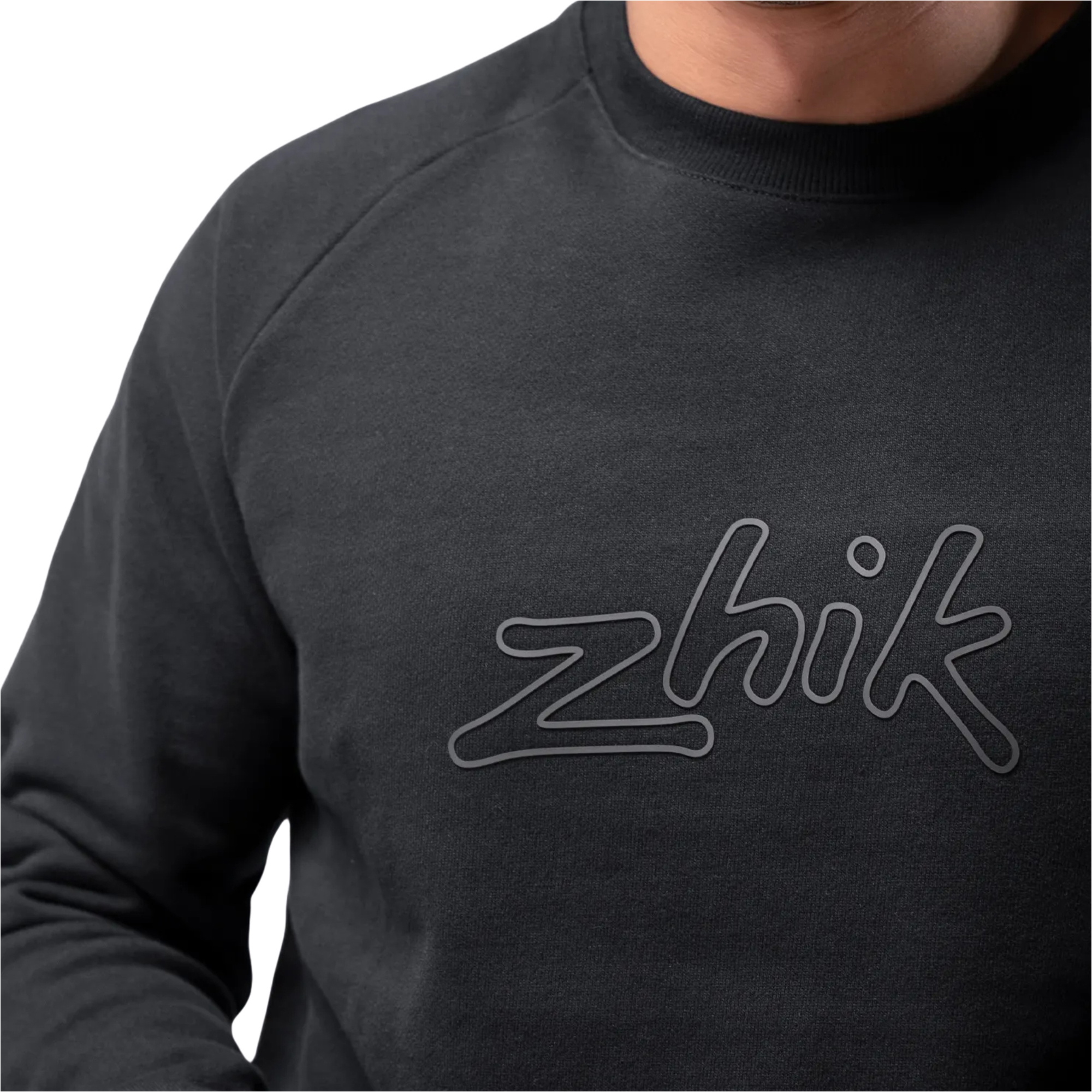 Zhik Mens Cotton Sweater SWT-0021-M-BLK - Black